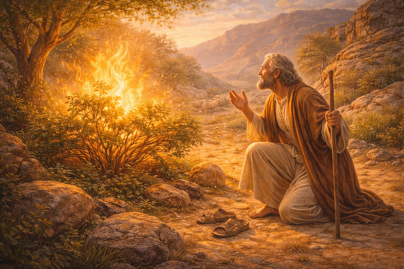 Deus chama Moisés para libertar o povo — Parte 3 (Êxodo 3–4)