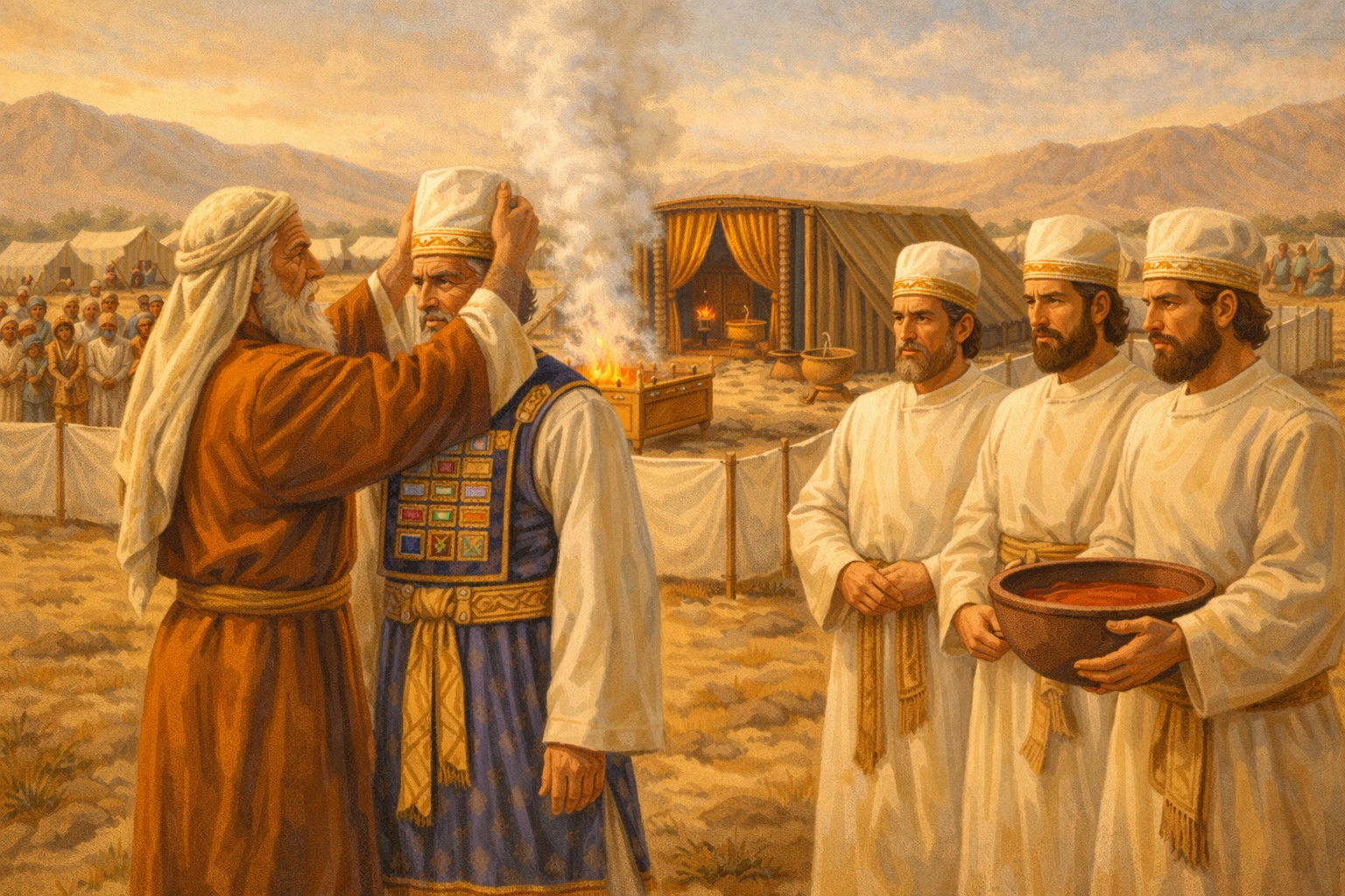 Deus escolhe sacerdotes para cuidar do povo — Parte 2 (Levítico 8–10)