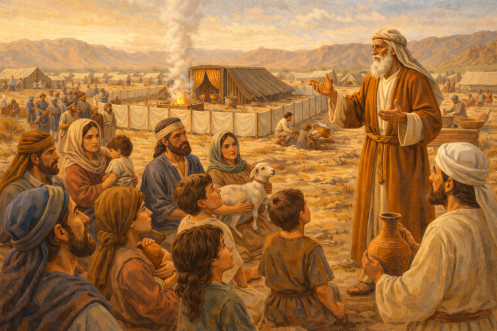 Deus ensina o povo de Israel a viver com cuidado e responsabilidade no deserto