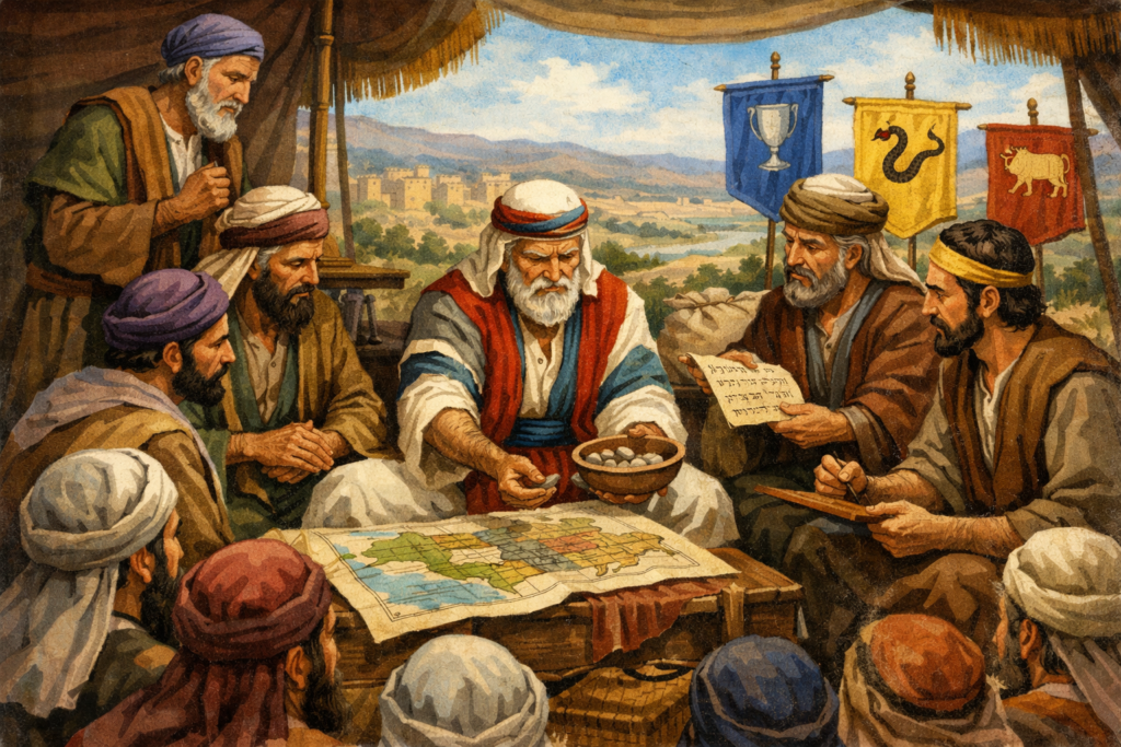 A divisão da Terra Prometida entre as tribos — Parte 9 (Josué 13–21)