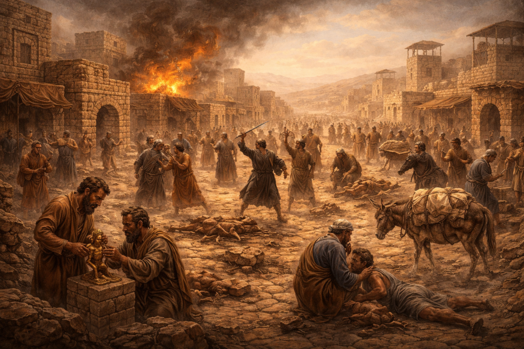 Juízes para crianças: Quando o povo vive sem Deus e enfrenta as consequências (17–21)