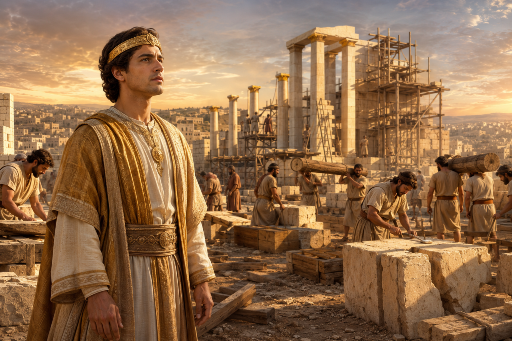 1 Reis para crianças: Salomão começa a construir o templo (4–6)